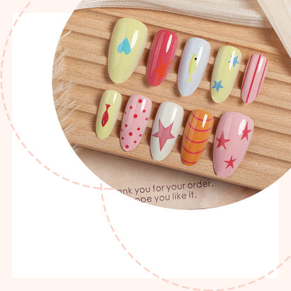 Creative Cartoon-Themed Press-On Nail Collection Acalora