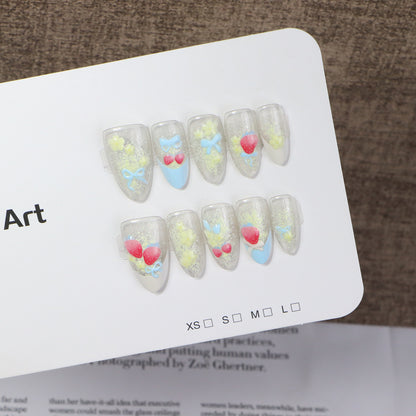 Playful Decorative Press-On Nail Set Acalora