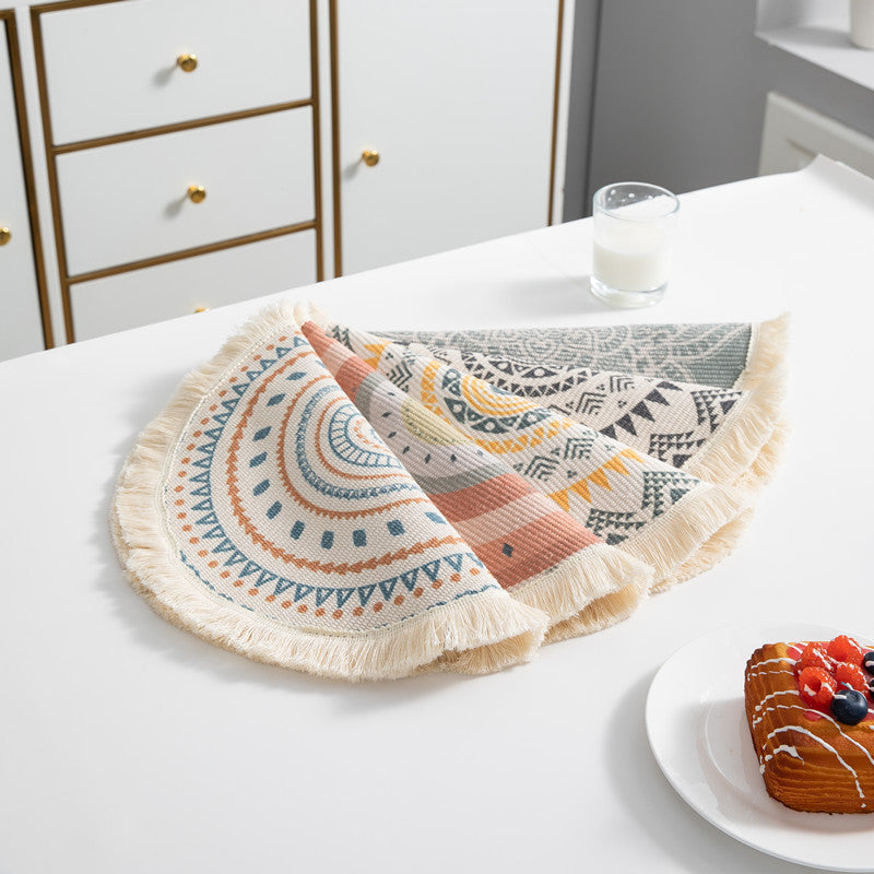 Round Bohemian Decor Table Mat