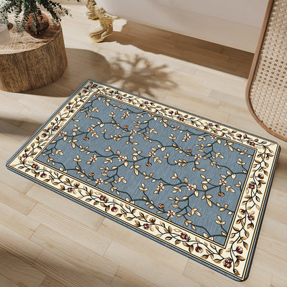 Floral-Patterned Luxury Bath Mat Acalora