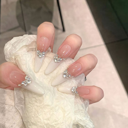 Elegant Stiletto Press-On Nail Art Set Acalora
