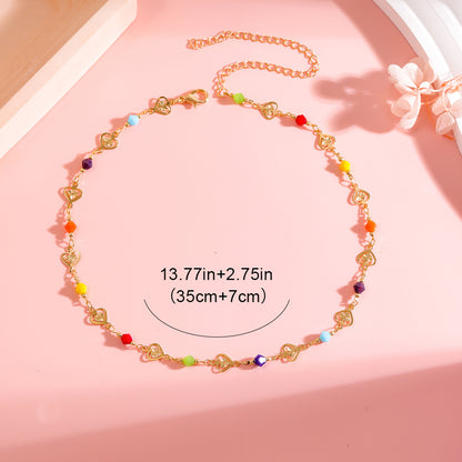 Colorful Heart Charm Bracelet Acalora