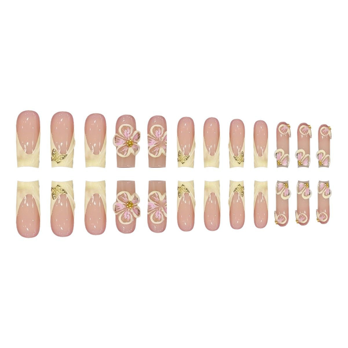 Artistic 3D Floral Nail Art Design Acalora