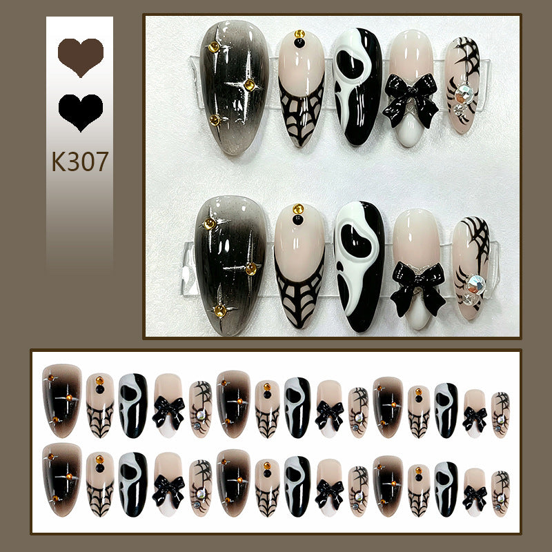 Creative Halloween Nail Art Set with Creepy Design Acalora