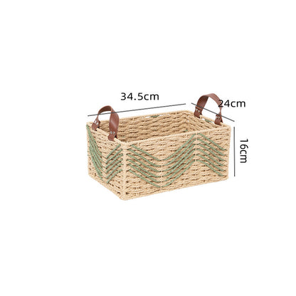 Handmade storage basket made of natural fibers Acalora