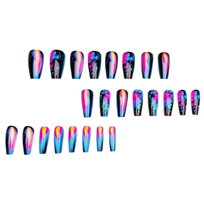 Artistic Glow-In-The-Dark Nail Art Acalora