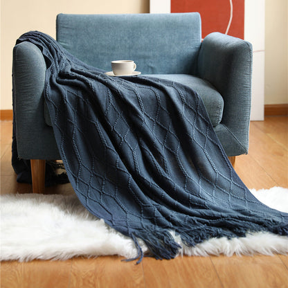 Luxurious Woven Textured Throw Blanket