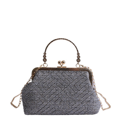 Vintage-Inspired Textured Crossbody Bag Acalora