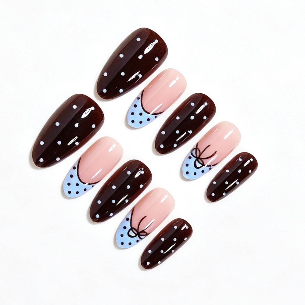 Playful Polka Dot Press-On Nail Set Acalora
