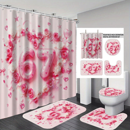 Colorful Dessert-Themed Bathroom Set