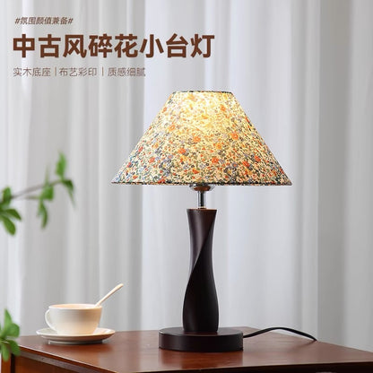 Retro Floral Table Lamp