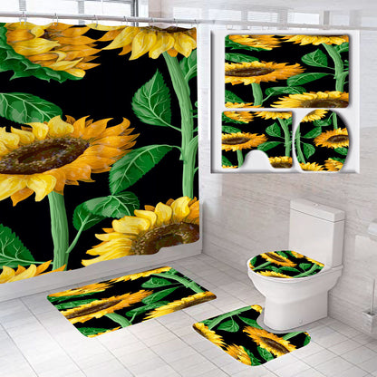 Floral Theme Bathroom Décor Set