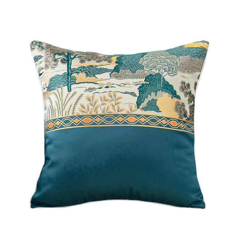 Embroidered Decorative Throw Pillow