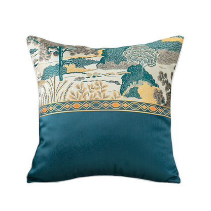 Embroidered Decorative Throw Pillow
