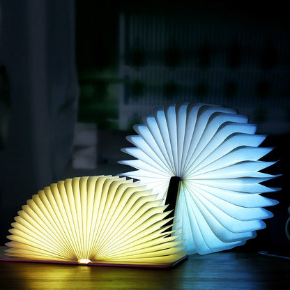 Skanto | 📖 Wooden Book Lamp - Desk Study Gift Decor Light