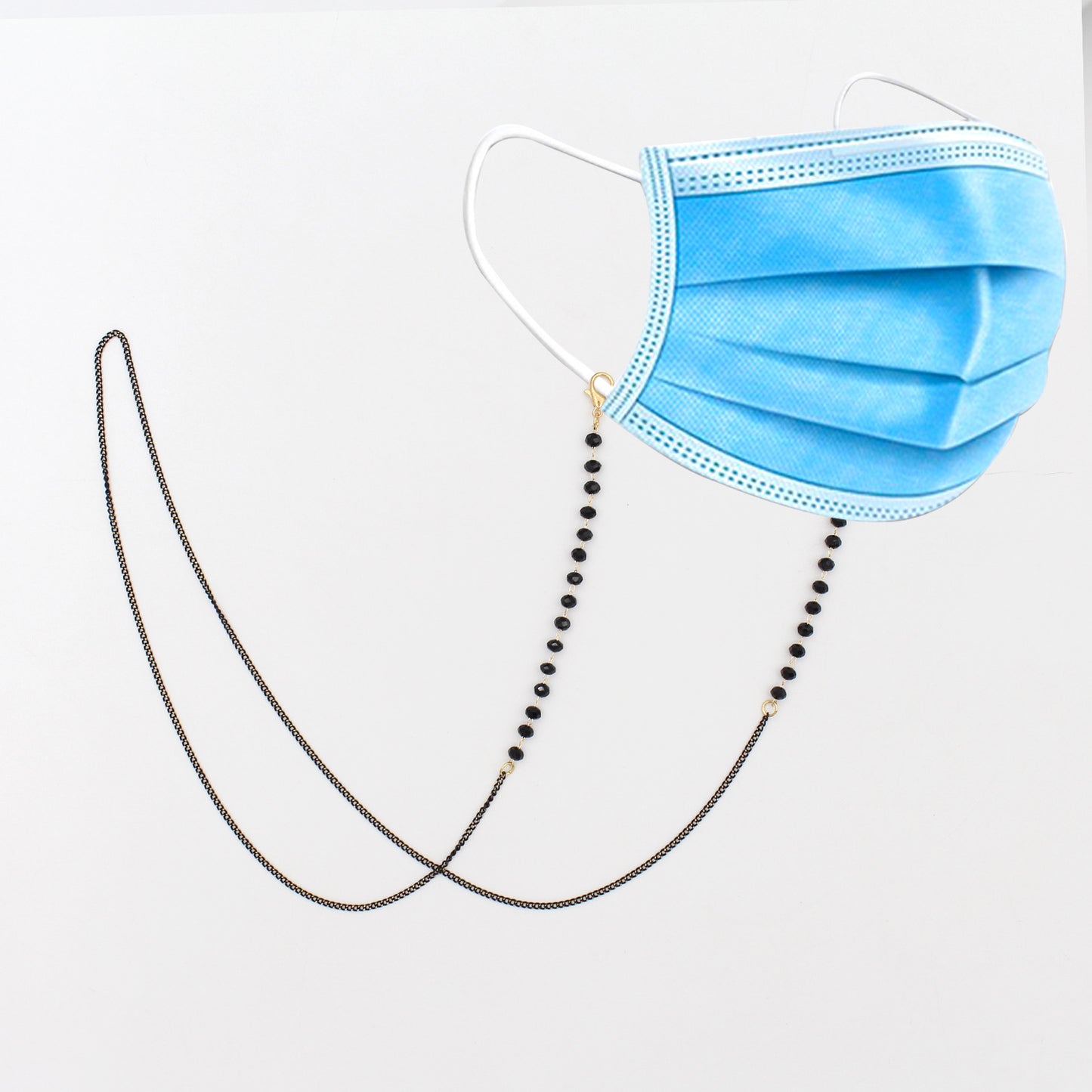 Elegant Pearl-Accented Eyewear Retainer Chain Acalora