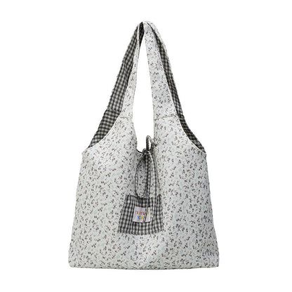 Stylish Checkered Shopping Tote Bag Acalora