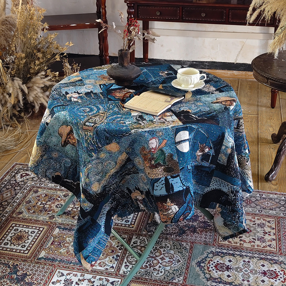 Elegant Floral Table Cover