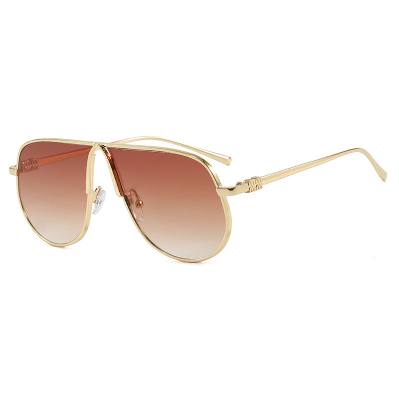Women's Aviator sunglasses with high-quality metal frame and polarized lenses Karnz