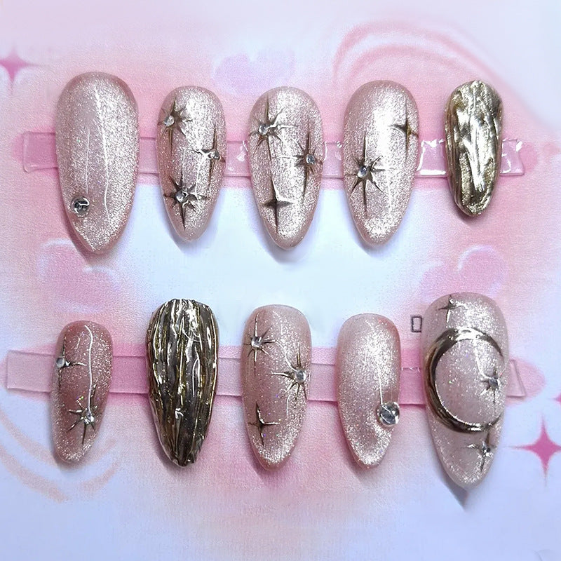 Decorative Cosmic Press-On Nail Set Acalora
