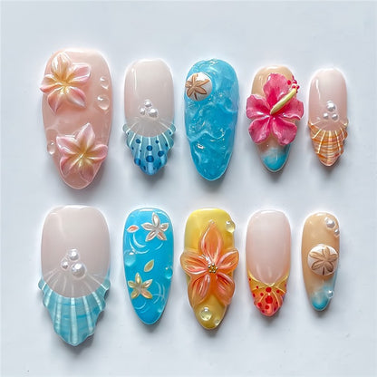 Artistic Tropical Nail Art Set Acalora