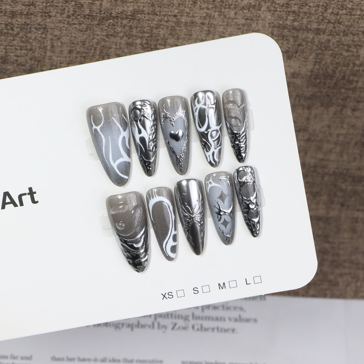 Artistic Premium Press-On Nail Design Acalora