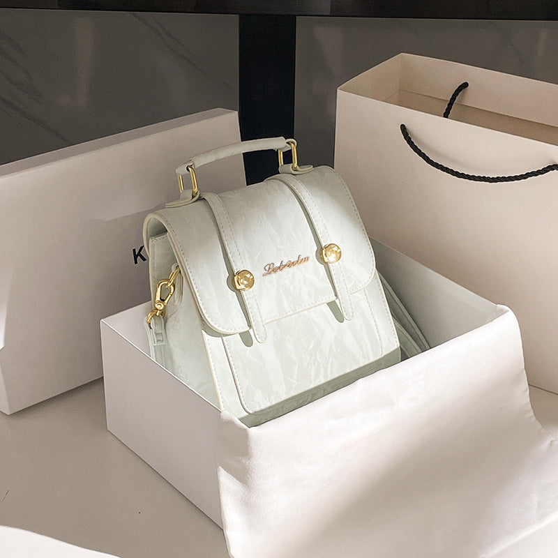 Vintage-Inspired Structured Mini Backpack Acalora