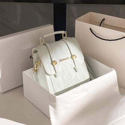 Vintage-Inspired Structured Mini Backpack Acalora