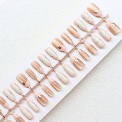 Elegant Minimalist Press-On Nail Set Acalora