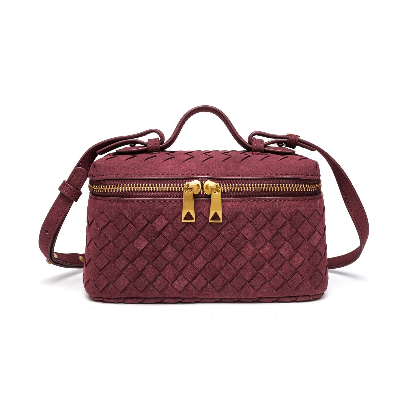 Textured Suede Crossbody Handbag Acalora