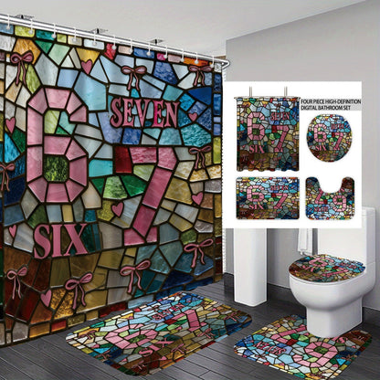 Colorful Dessert-Themed Bathroom Set