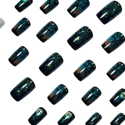 Artistic Night Sky Nail Art Acalora