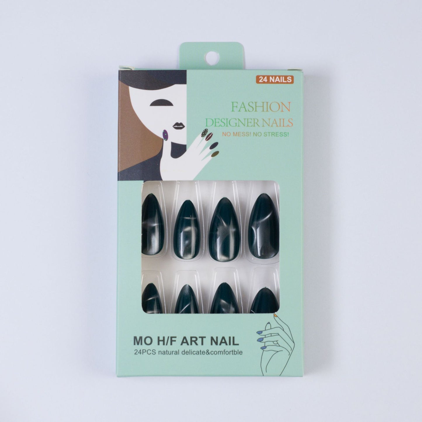 Artificial nails with elegant pointed design Acalora