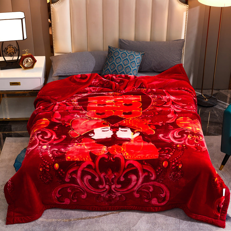 Decorative Fleece Throw Blanket