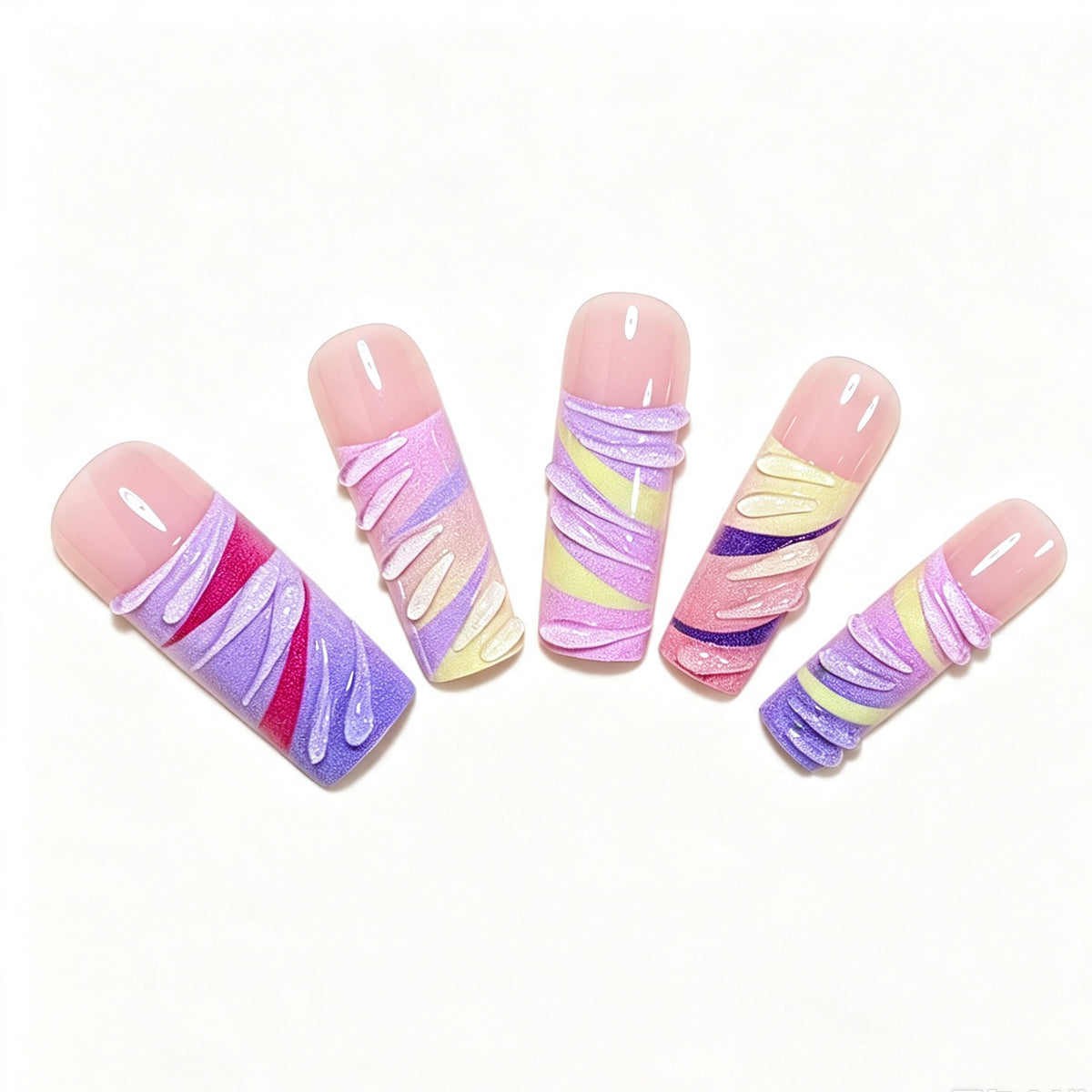 Artistic Long Nail Tips Acalora
