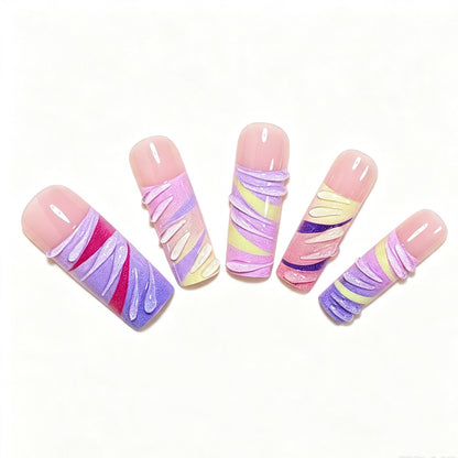 Artistic Long Nail Tips Acalora
