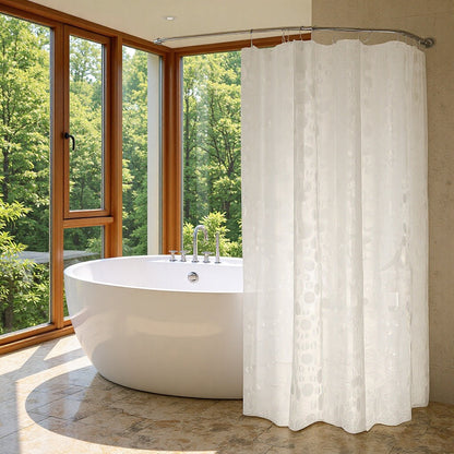 Modern Transparent Polka Dot Shower Curtain