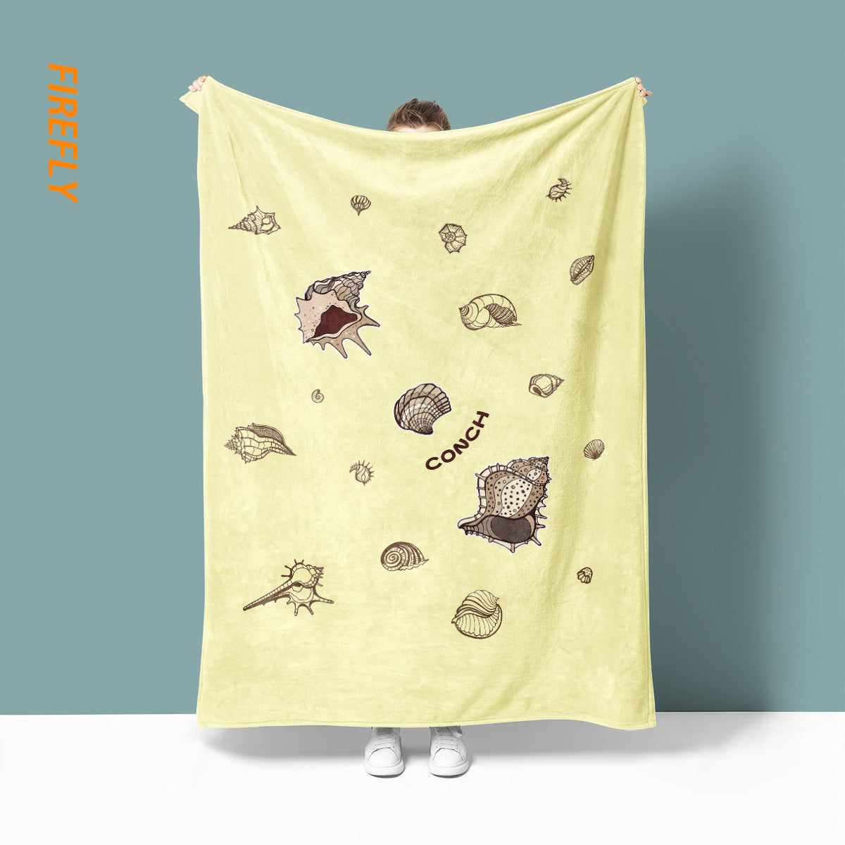 Unisex Cozy Sea-Themed Blanket