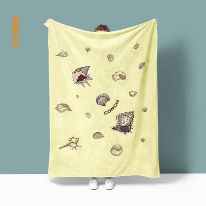 Unisex Cozy Sea-Themed Blanket