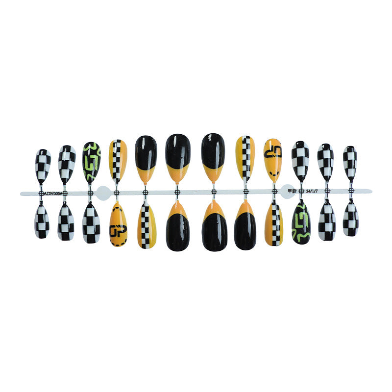 Racing Inspired Press-On Nail Set Acalora