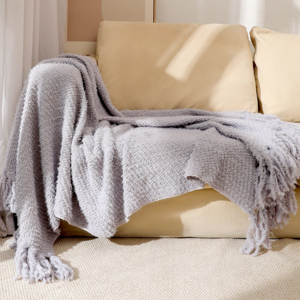 Soft Textured Throw Blanket