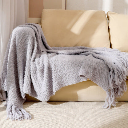 Soft Textured Throw Blanket