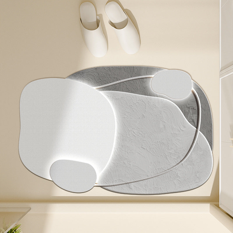 Floral-Inspired Decorative Bath Mat