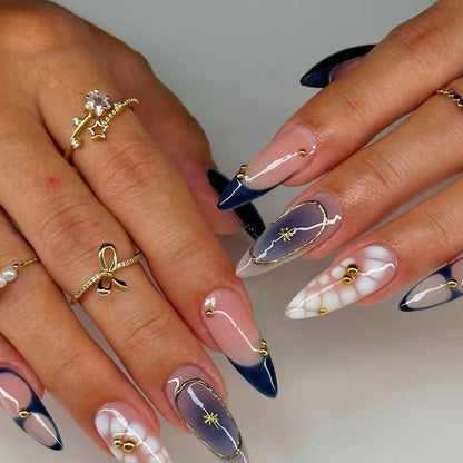 Decorative Stiletto Press-On Nail Art Acalora