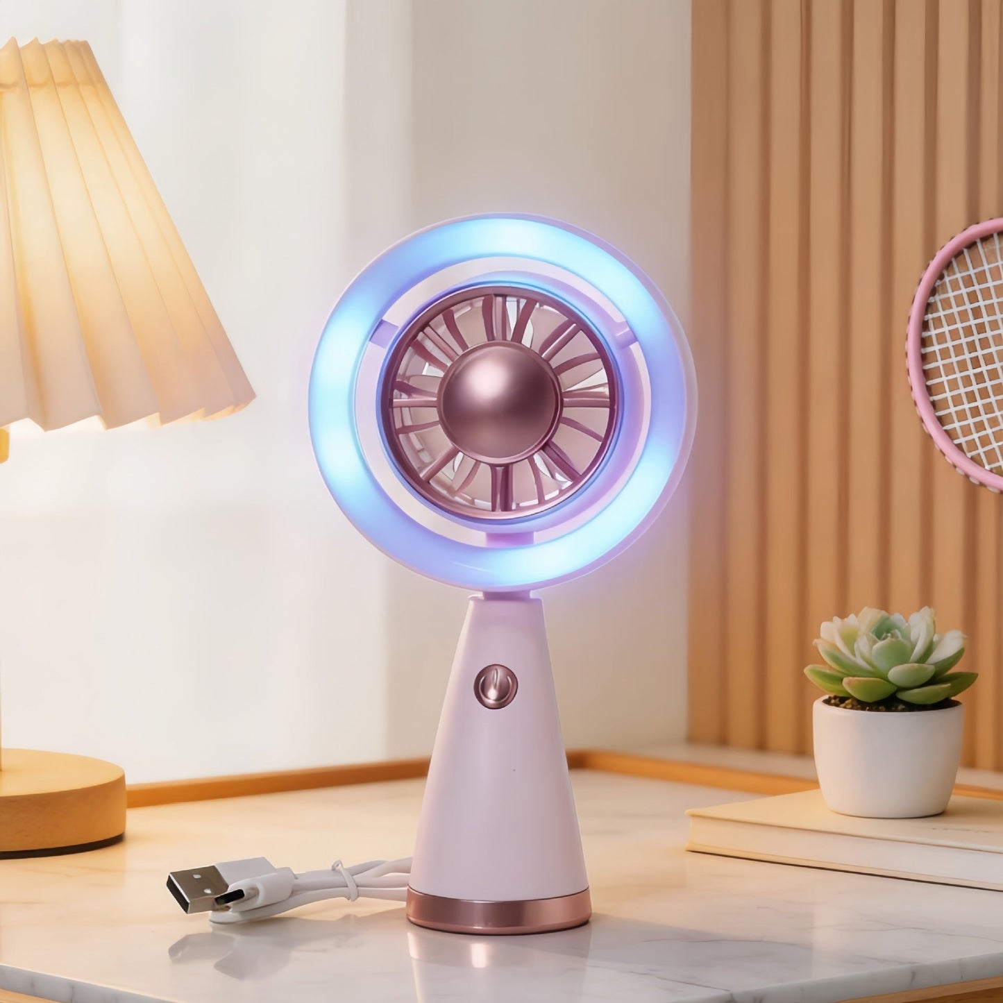 Unisex Portable LED Fan in a modern design Karnz