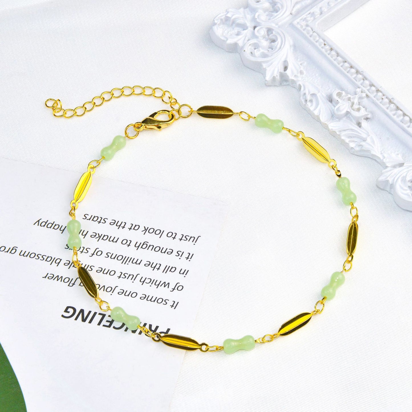 Elegant Gemstone Anklet Acalora