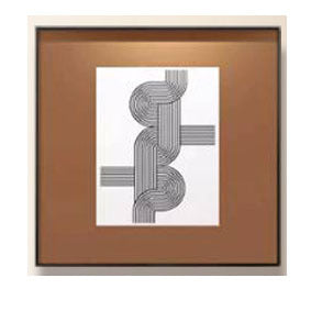 Abstract Line Art Frame Display