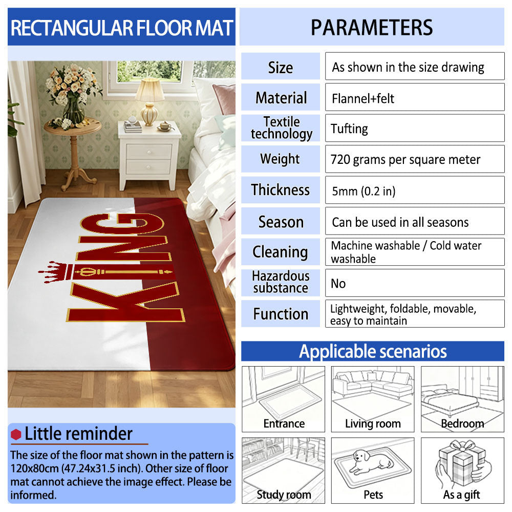 Unisex Tropical-Themed Decorative Doormat