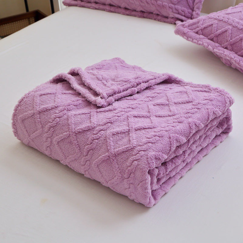 Textured Decorative Throw Blanket
