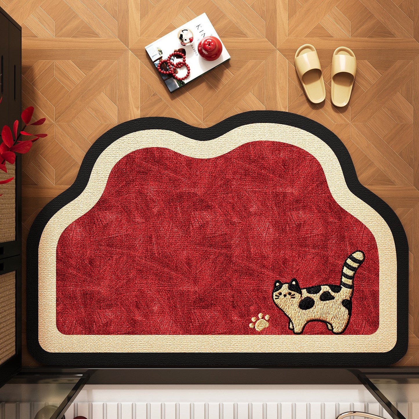 Charming Cat-Themed Door Mat